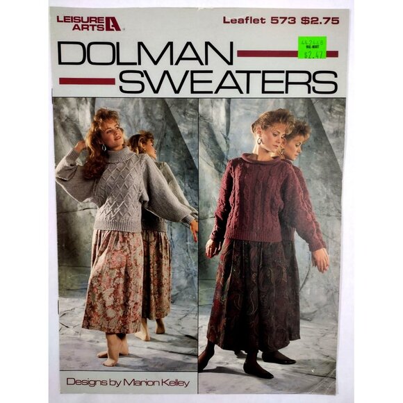 Leisure Arts Crochet Knitting Pattern Books Bundle Dolman Tunics Tops Bulk Knits - Picture 4 of 11